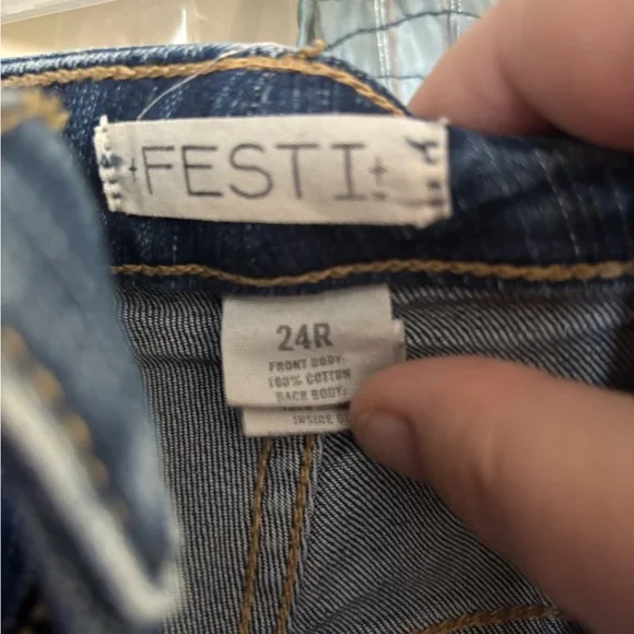 Torrid High Rise Distressed Blue Jeans - Picture 3 of 4